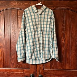Mens Columbia Long Sleeve Button Up Shirt